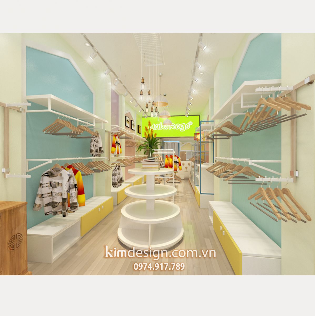 Thiết kế shop thời trang trẻ em