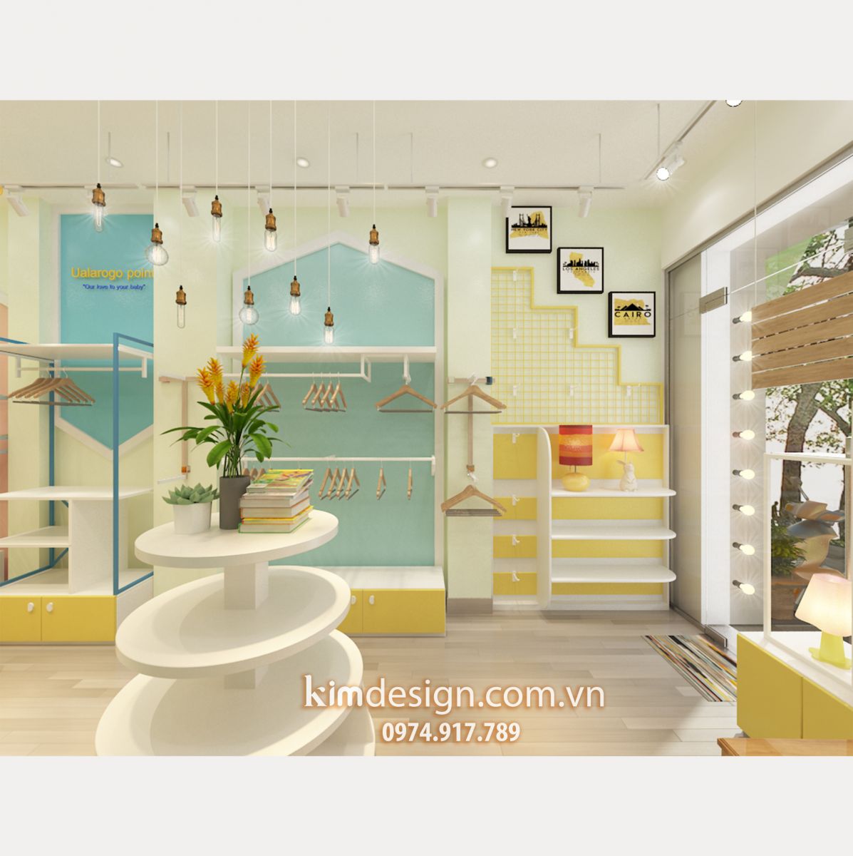 Thiết kế shop thời trang trẻ em