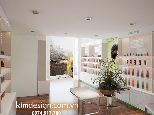 Thiết kế shop mỹ phẩm