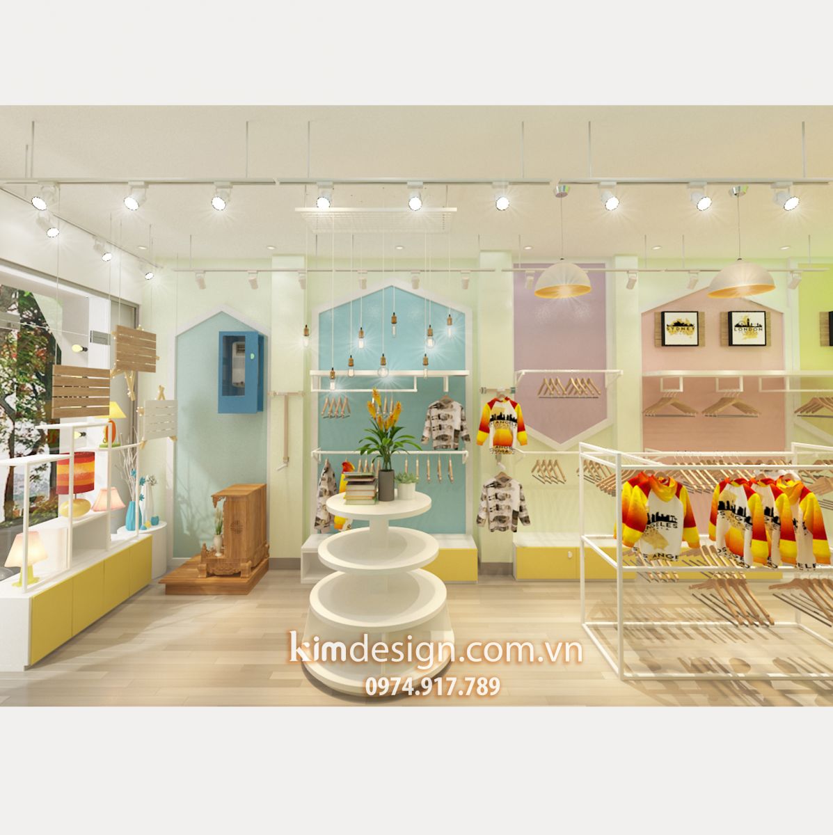 Thiết kế shop thời trang trẻ em