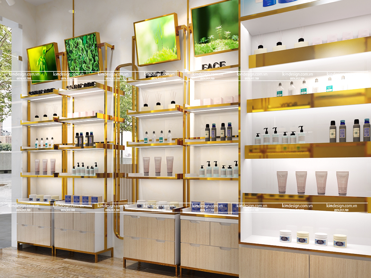 Thiết kế shop mỹ phẩm
