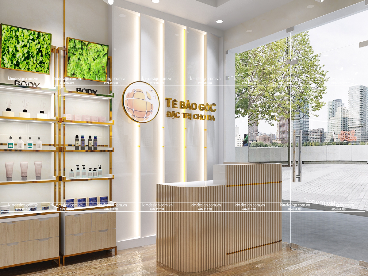 Thiết kế shop mỹ phẩm