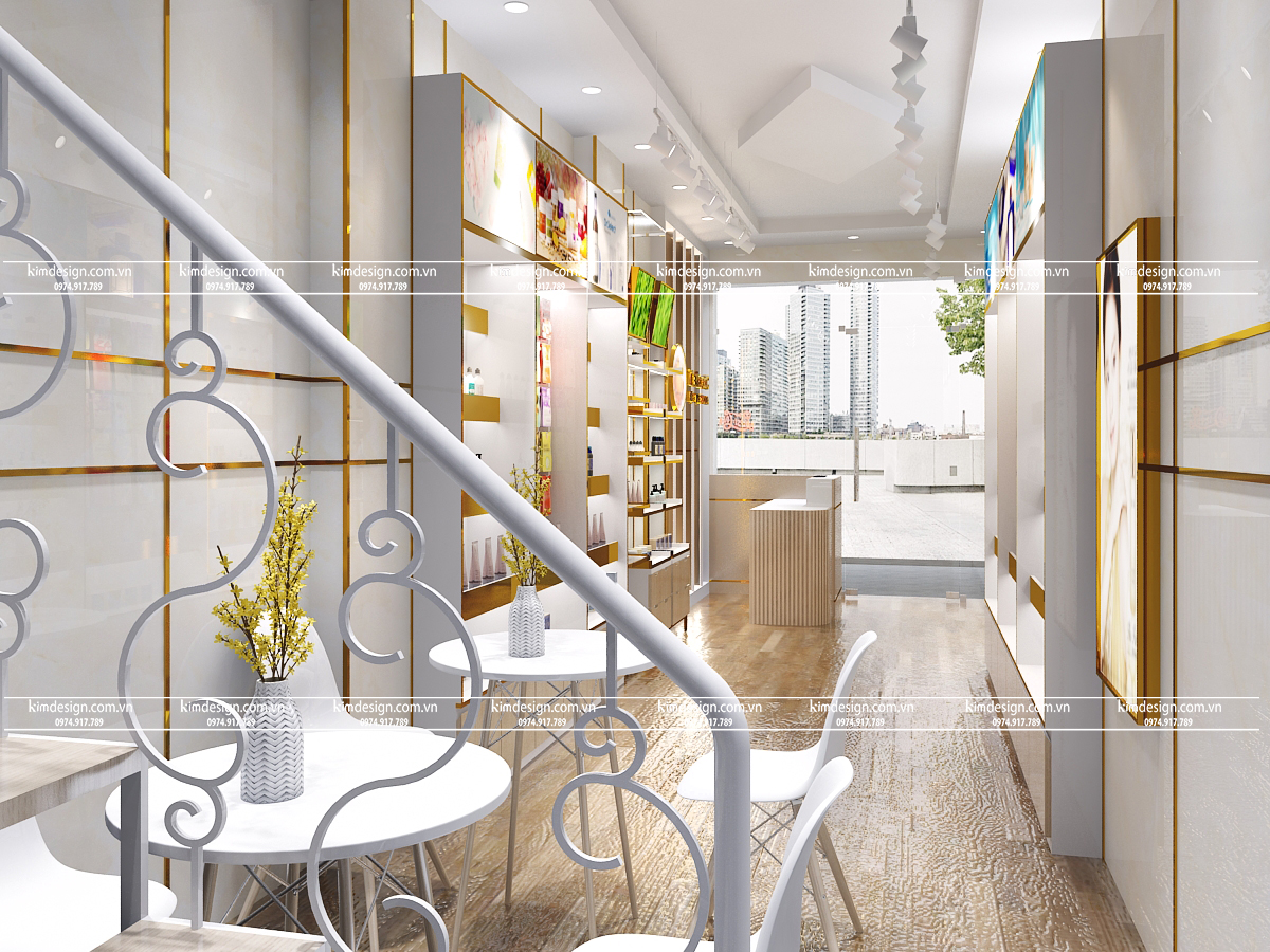 Thiết kế shop mỹ phẩm