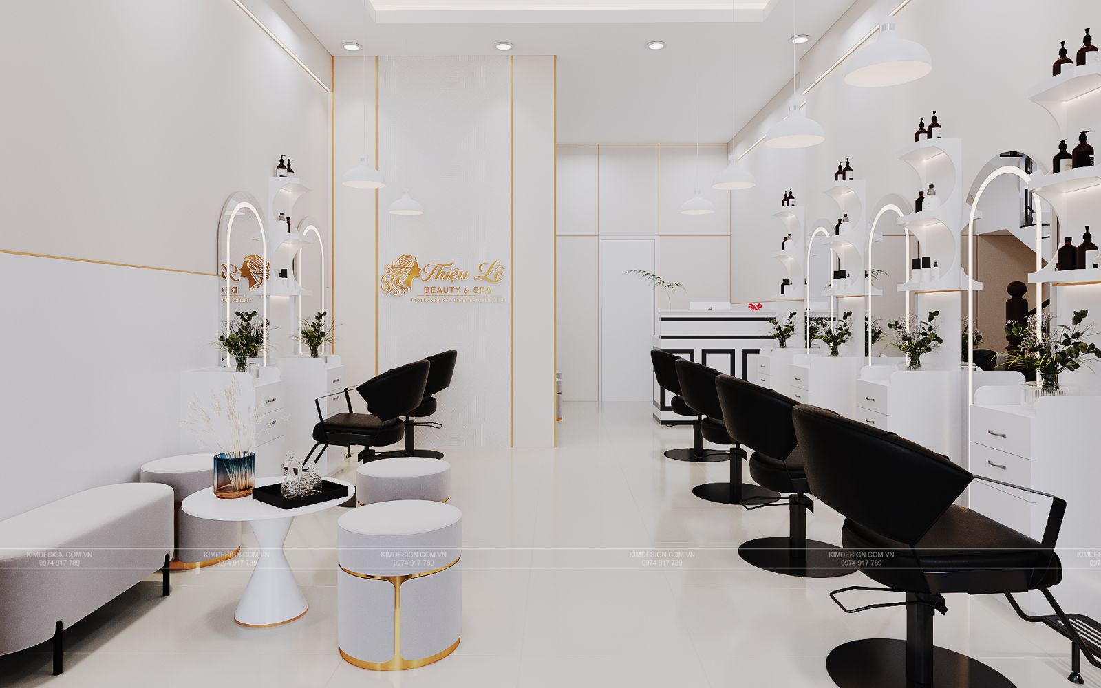 NGHỆ THUẬT BÀY TRÍ NỘI THẤT TRONG KHÔNG GIAN SPA - SALON TÓC