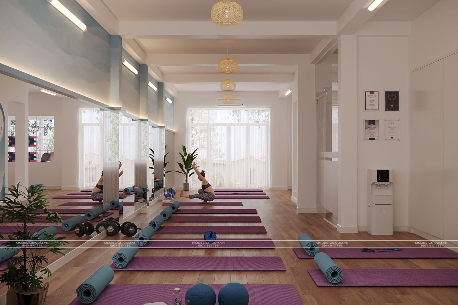 THIẾT KẾ PHÒNG TẬP YOGA - NƠI MỖI MM2 ĐỀU LÀ GÓC TĨNH LẶNG