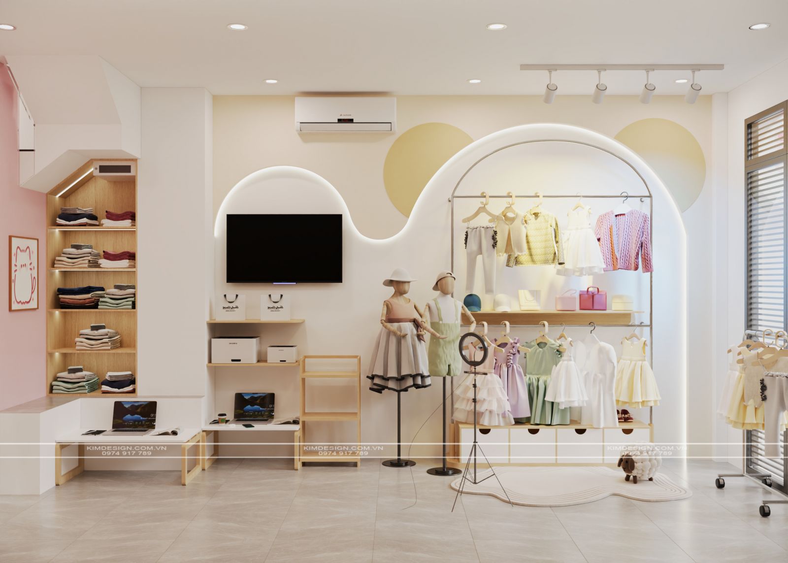 GIẢI PHÁP THIẾT KẾ THÔNG MINH CHO KHÔNG GIAN SHOP THỜI TRANG ONLINE