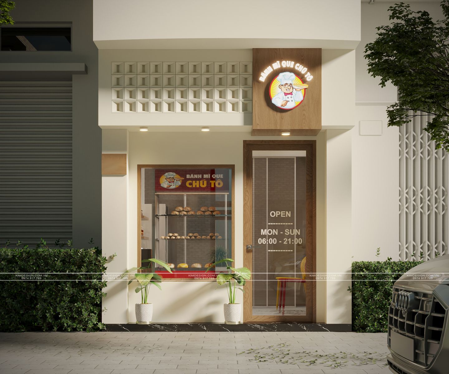 THIẾT KẾ TIỆM BÁNH MÌ - NƠI HƯƠNG VỊ TRUYỀN THỐNG KHOÁC MÀU ÁO HIỆN ĐẠI