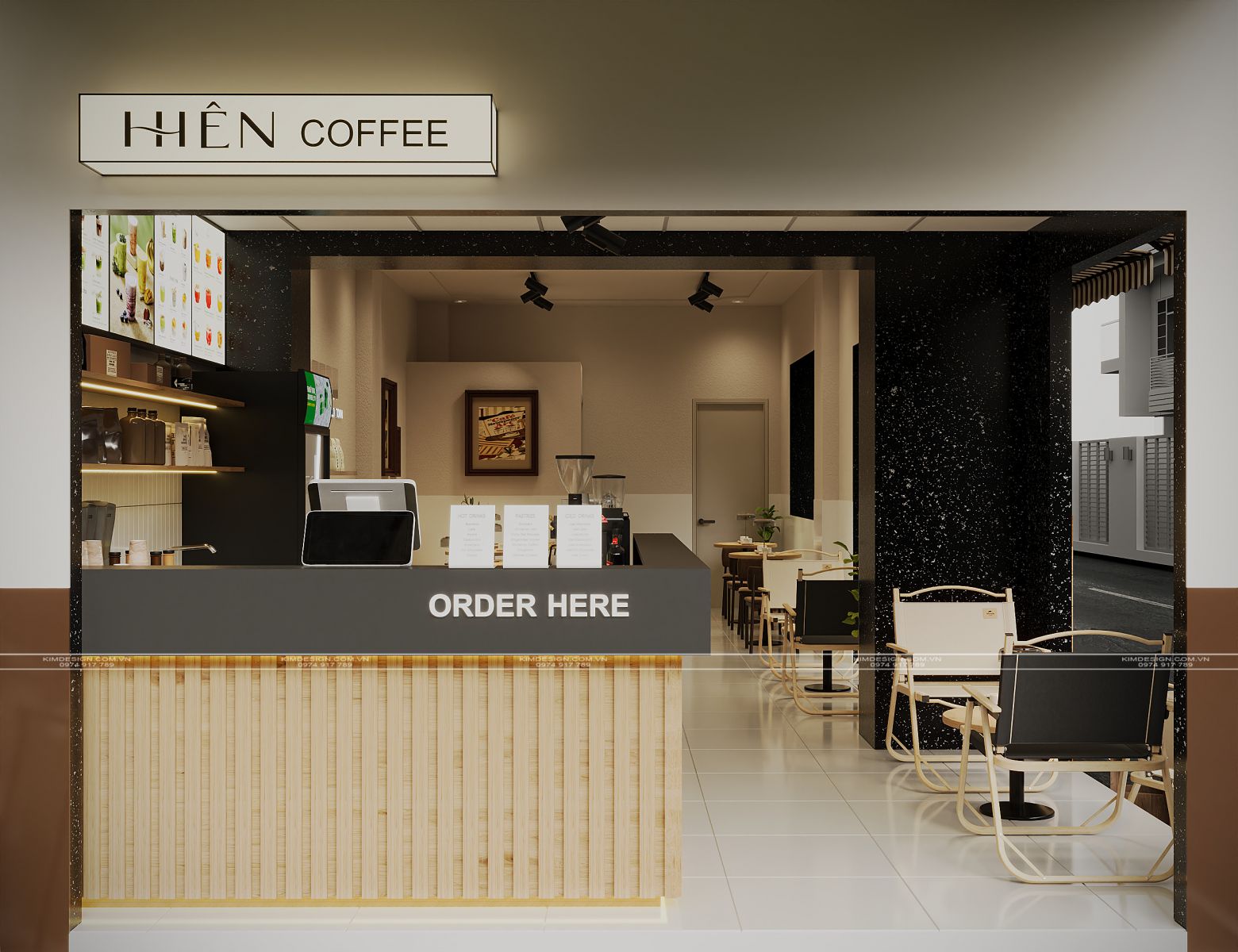 THIẾT KẾ QUÁN CAFE GIAO THOA GIỮA CẢM HỨNG HIỆN ĐẠI VÀ VẺ ĐẸP MỘC MẠC