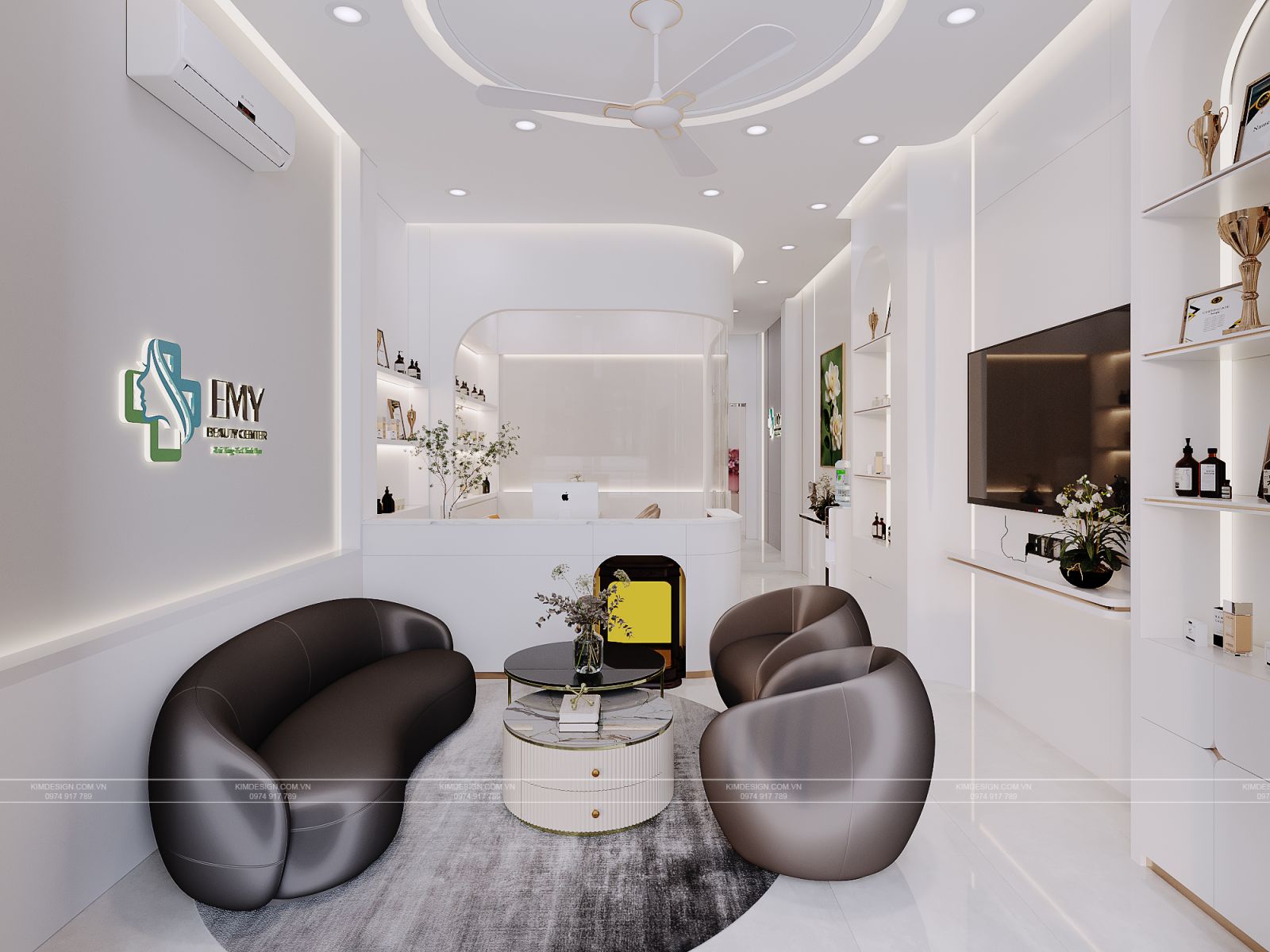 NGÔN NGỮ THIẾT KẾ NỘI THẤT HIỆN ĐẠI TRONG KHÔNG GIAN SPA CHĂM SÓC SẮC ĐẸP