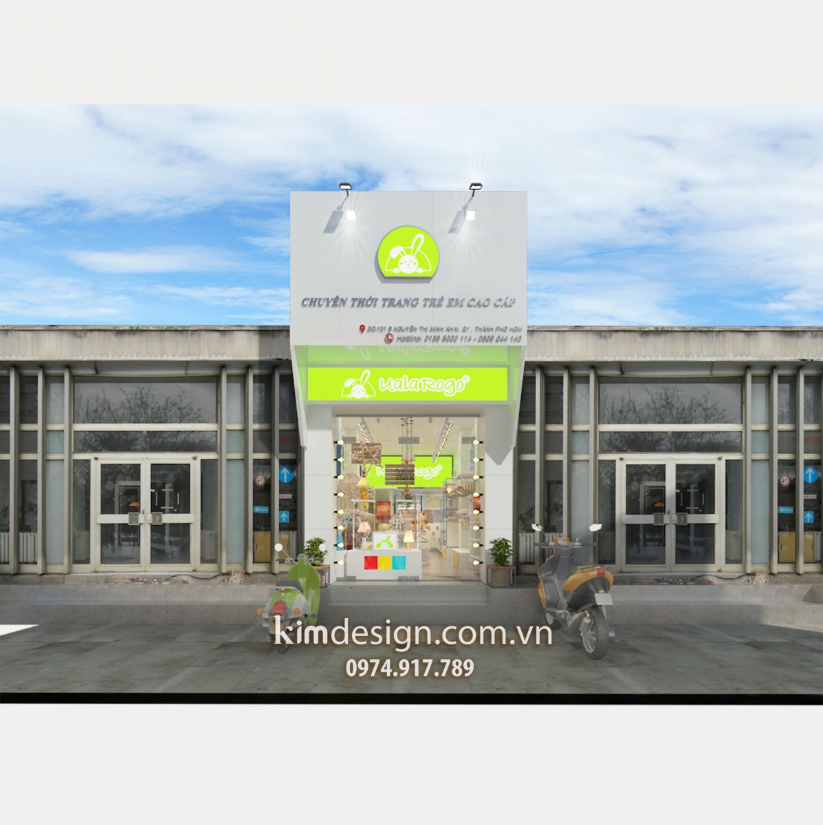 Thiết kế shop thời trang trẻ em