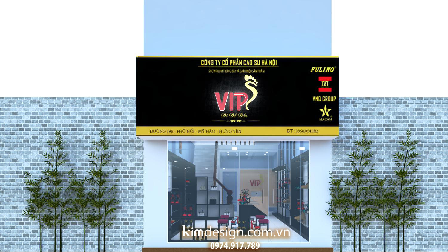 Thiết kế shop giày dép