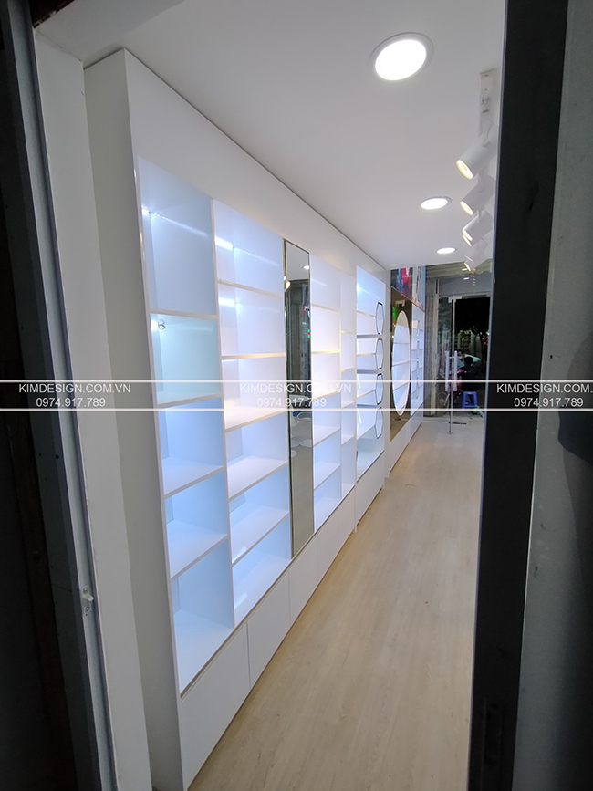 Hình thi công thực tế shop mỹ phẩm NKA - Nguyễn Thị Tú Hình thi công thực tế shop mỹ phẩm NKA - Nguyễn Thị Tú