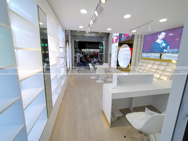 Hình thi công thực tế shop mỹ phẩm NKA - Nguyễn Thị Tú Hình thi công thực tế shop mỹ phẩm NKA - Nguyễn Thị Tú