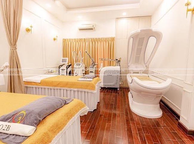 Hình ảnh thi công thực tế spa chị Vân CMT8 Hình ảnh thi công thực tế spa chị Vân CMT8