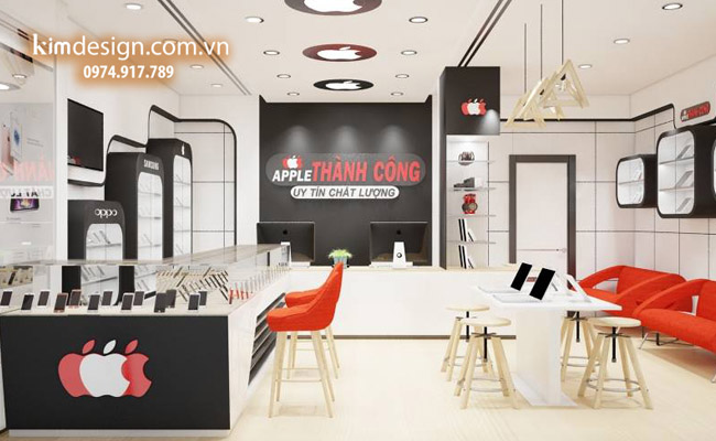 Mẫu thiết kế cửa hàng điện thoại sang trọng Mẫu thiết kế cửa hàng điện thoại sang trọng