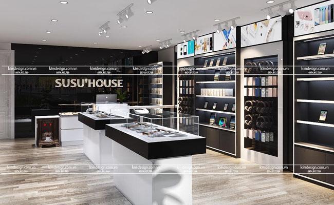 Mẫu thiết kế shop điện thoại lớn Mẫu thiết kế shop điện thoại lớn