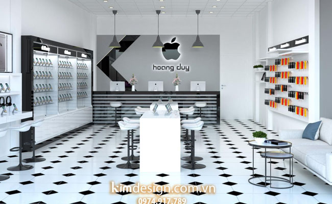 Mẫu cửa hàng hiện đại với nhiều không gian mở Mẫu cửa hàng hiện đại với nhiều không gian mở