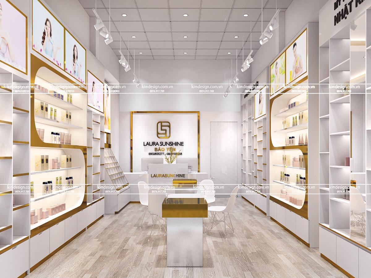 Thiết kế shop mỹ phẩm