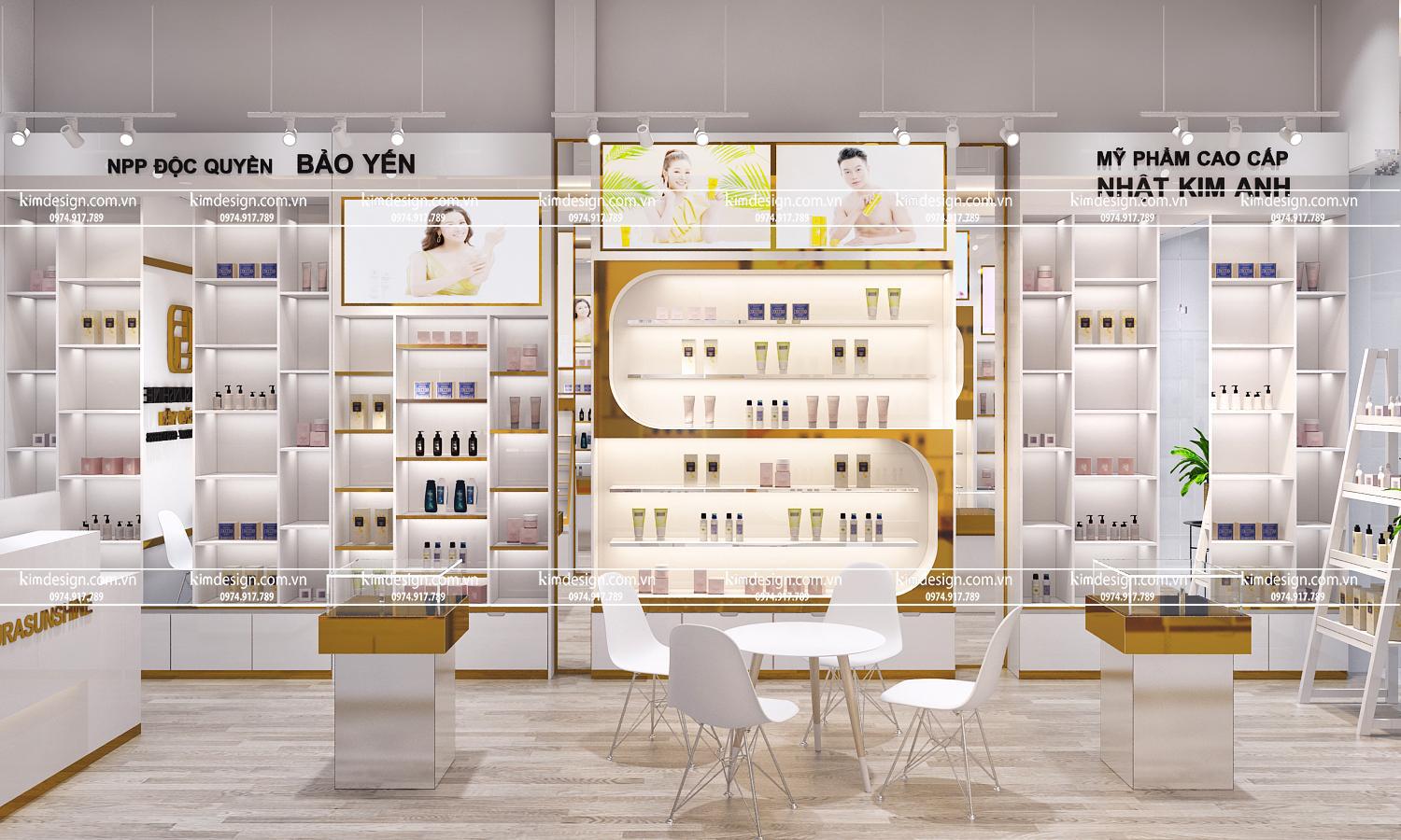 Thiết kế shop mỹ phẩm