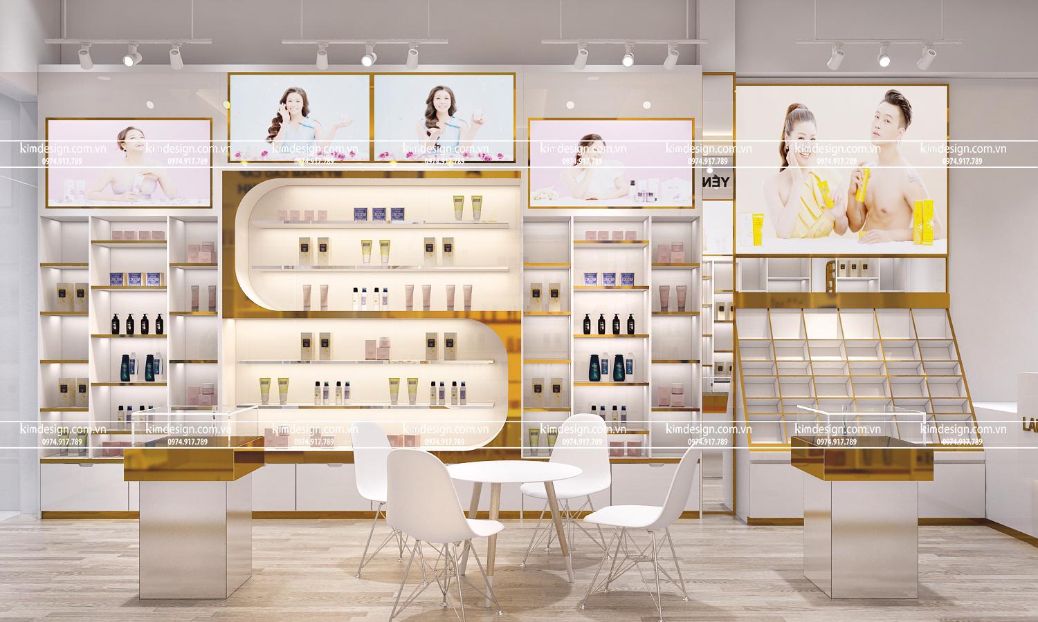 Thiết kế shop mỹ phẩm