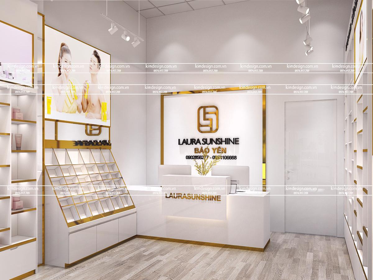 Thiết kế shop mỹ phẩm