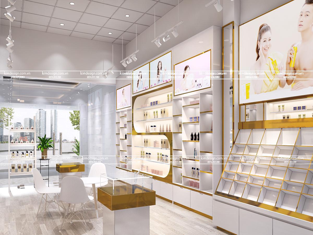 Thiết kế shop mỹ phẩm