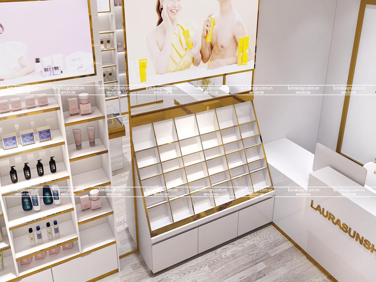 Thiết kế shop mỹ phẩm