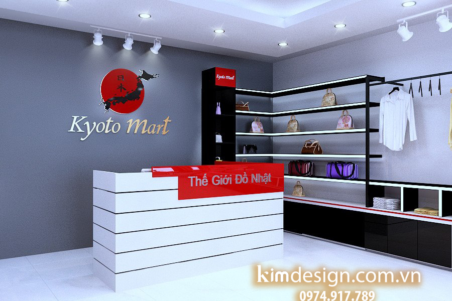 Thiết kế shop mỹ phẩm