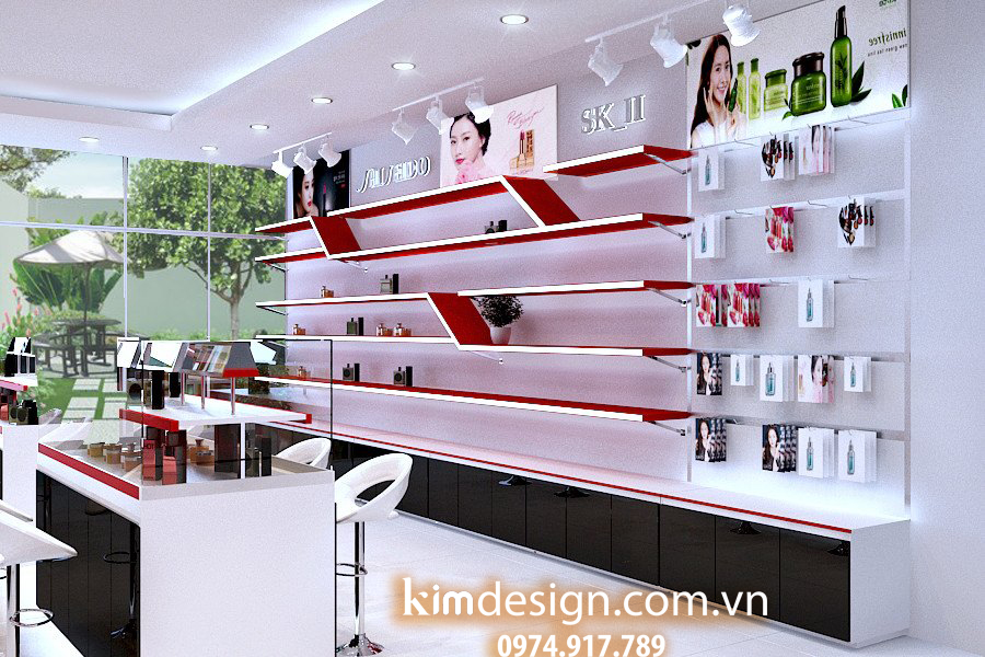 Thiết kế shop mỹ phẩm