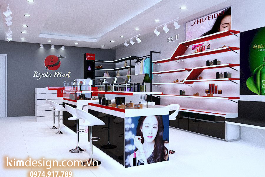 Thiết kế shop mỹ phẩm