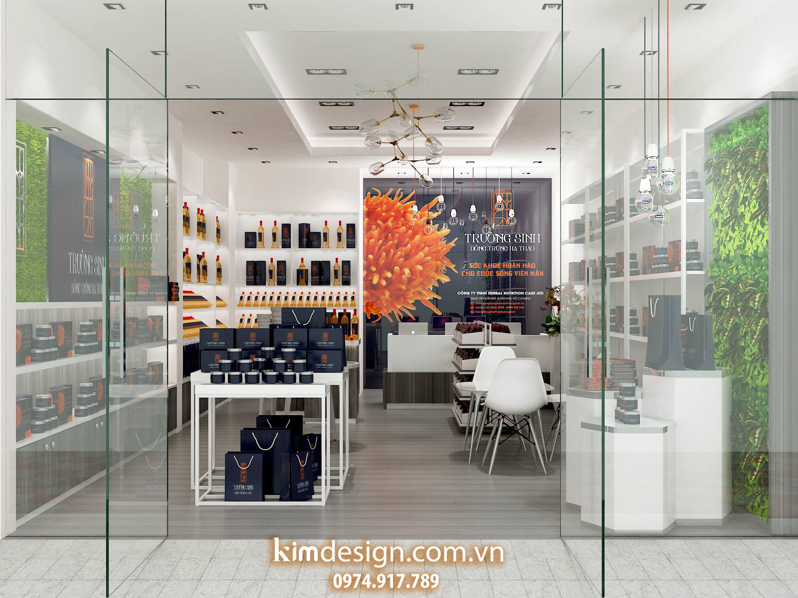 Thiết kế shop mỹ phẩm