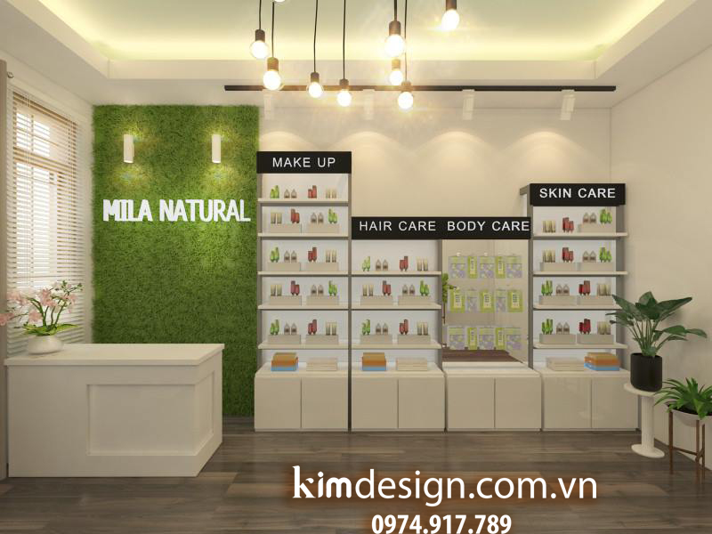 Thiết kế shop mỹ phẩm