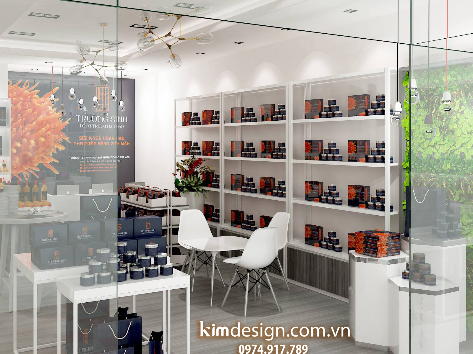 Thiết kế shop mỹ phẩm