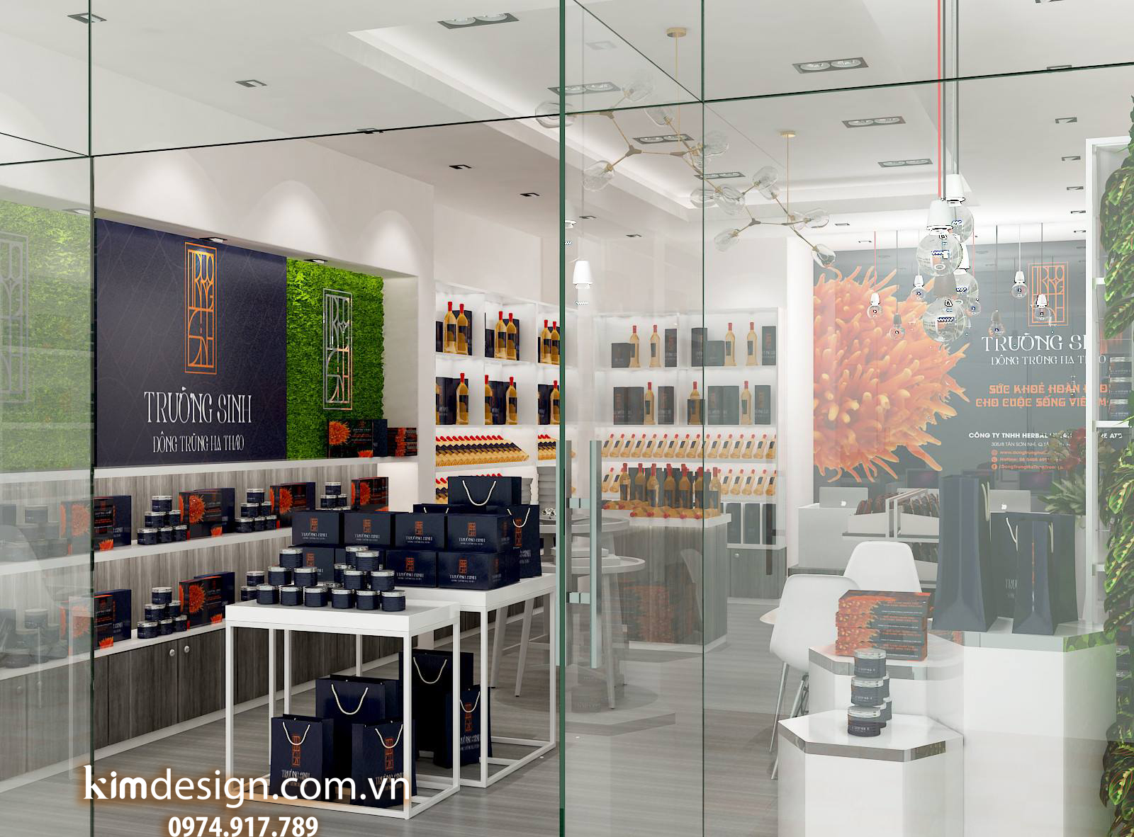 Thiết kế shop mỹ phẩm