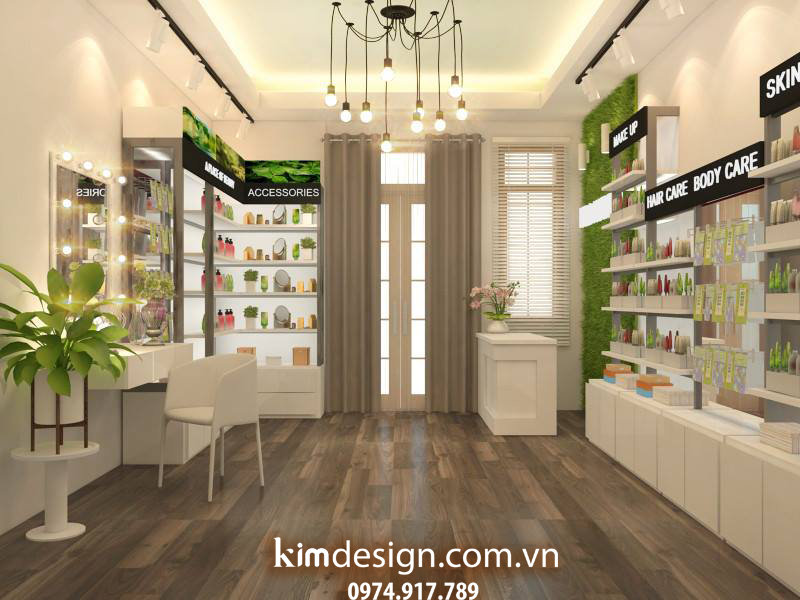 Thiết kế shop mỹ phẩm