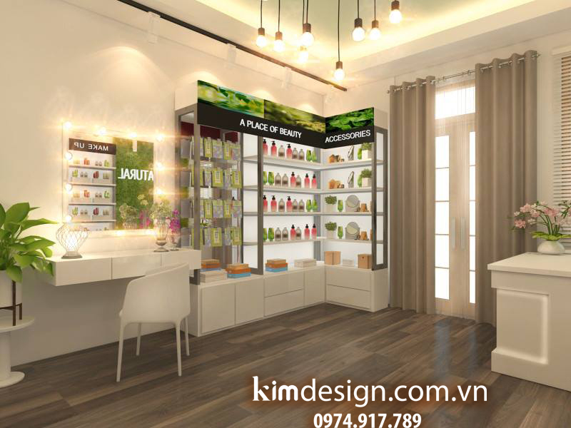 Thiết kế shop mỹ phẩm
