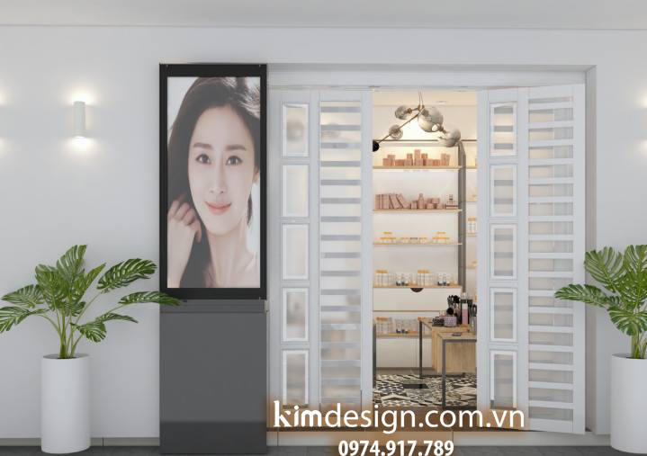 Thiết kế shop mỹ phẩm