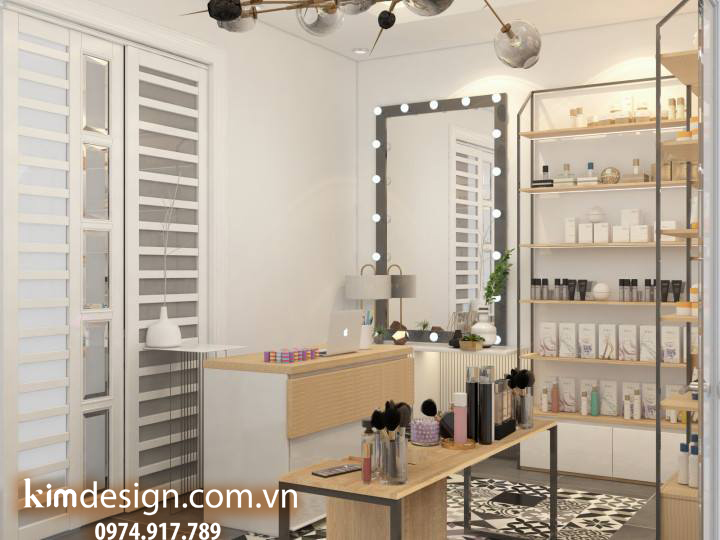 Thiết kế shop mỹ phẩm