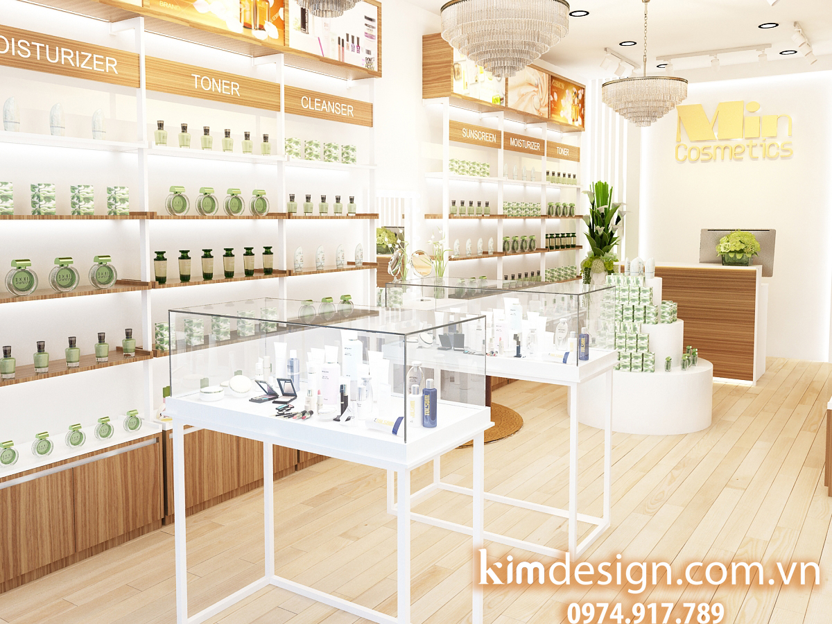 Thiết kế shop mỹ phẩm
