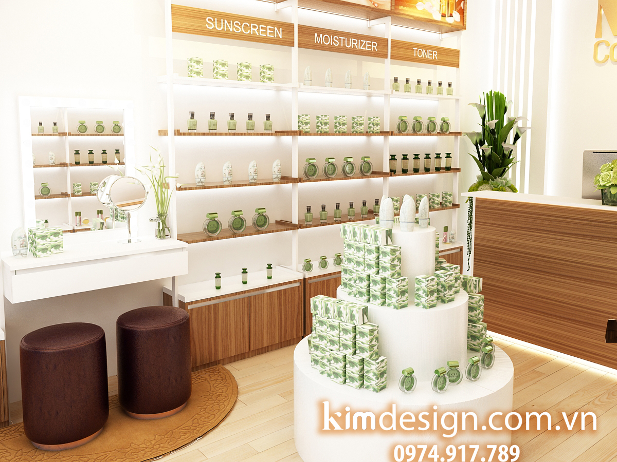 Thiết kế shop mỹ phẩm Thiết kế shop mỹ phẩm