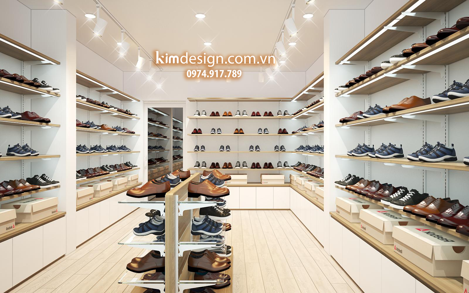 Thiết kế shop giày dép Thiết kế shop giày dép