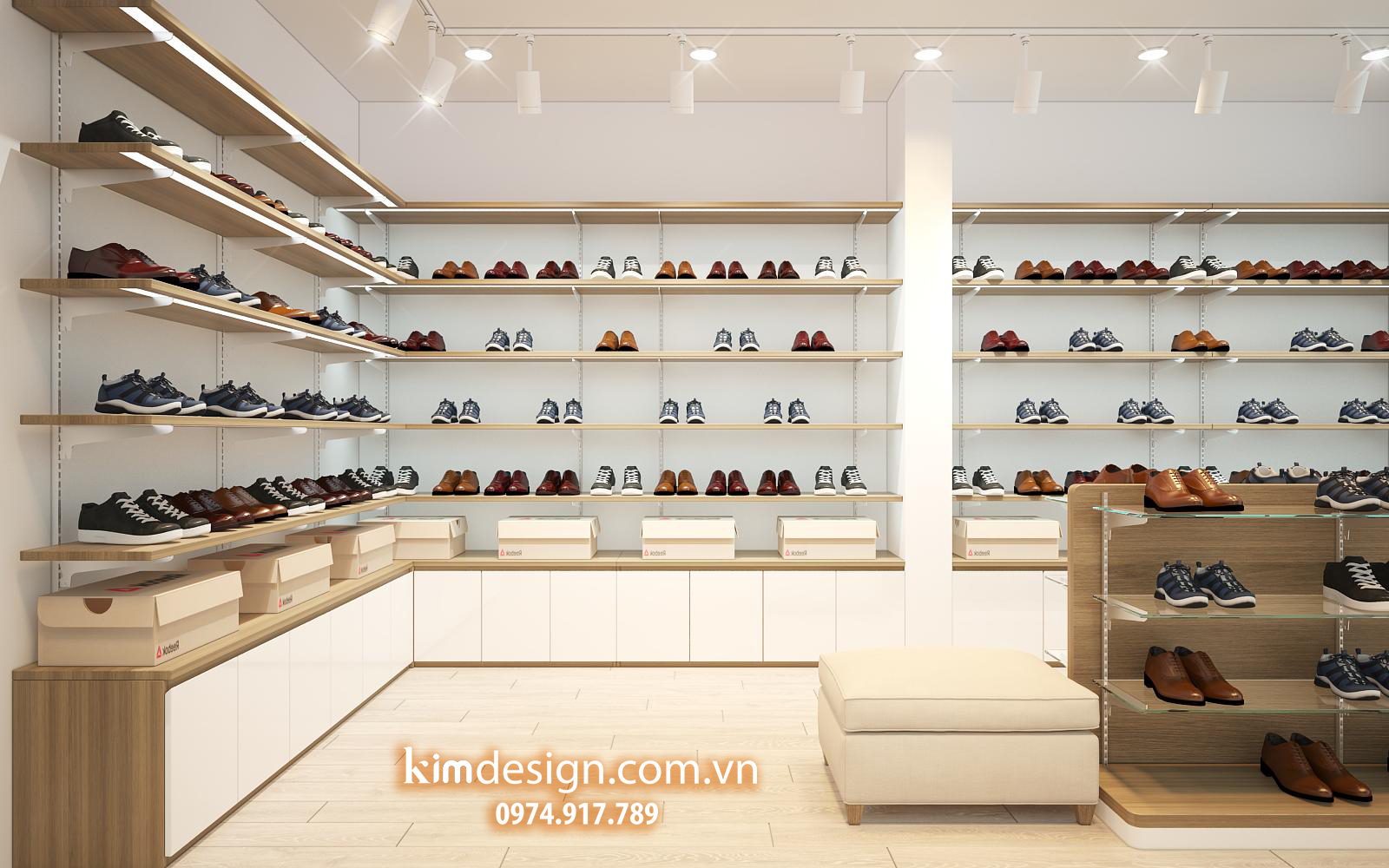 Thiết kế shop giày dép Thiết kế shop giày dép