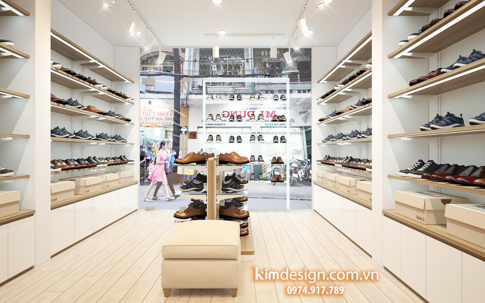 Thiết kế shop giày dép Thiết kế shop giày dép