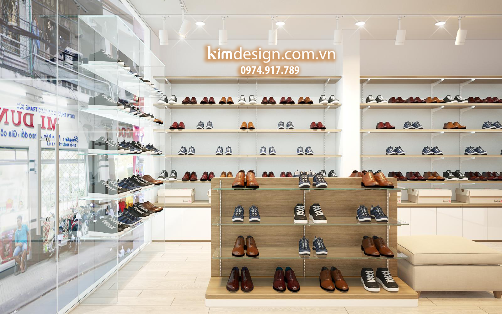 Thiết kế shop giày dép Thiết kế shop giày dép