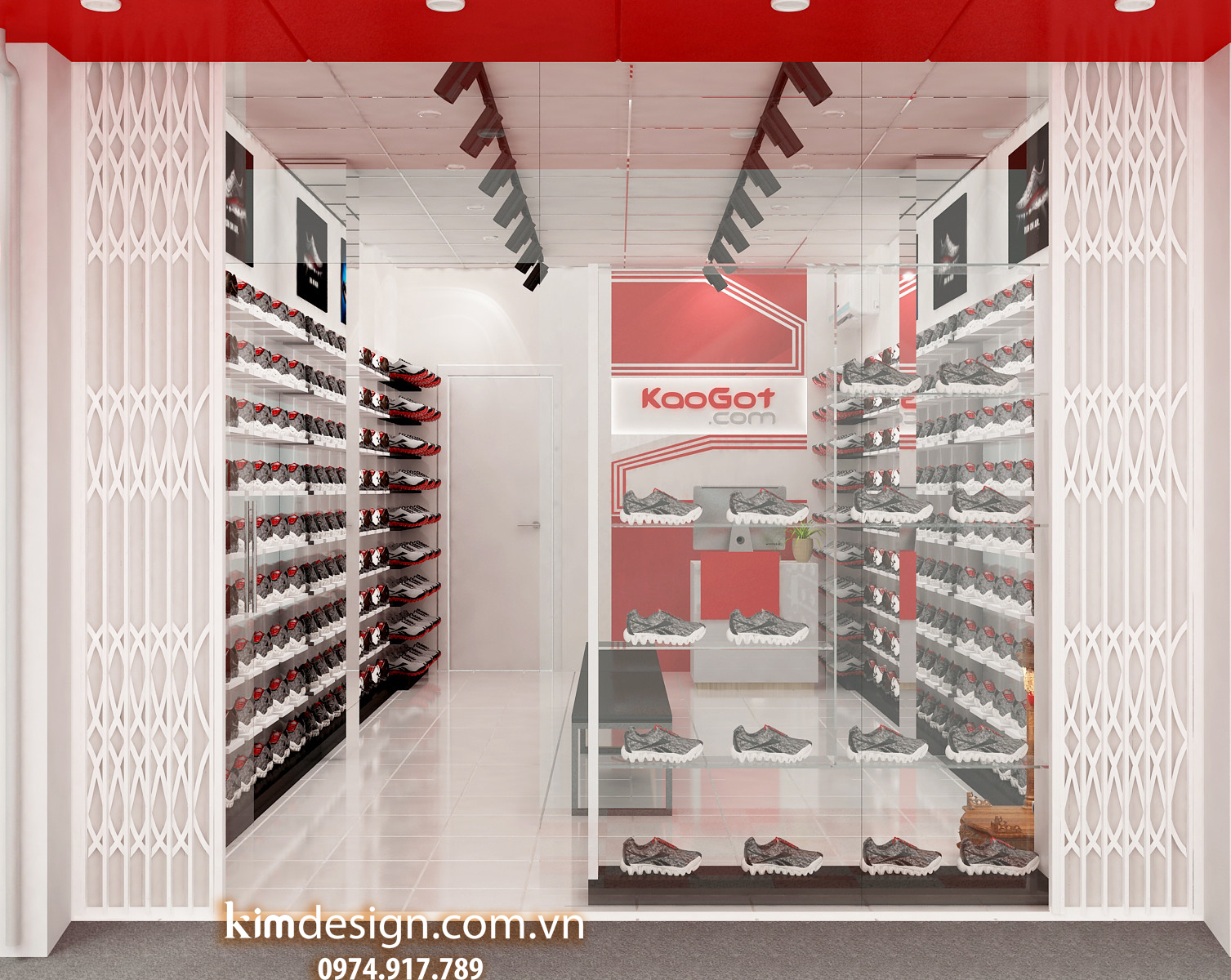 Thiết kế shop giày dép Thiết kế shop giày dép