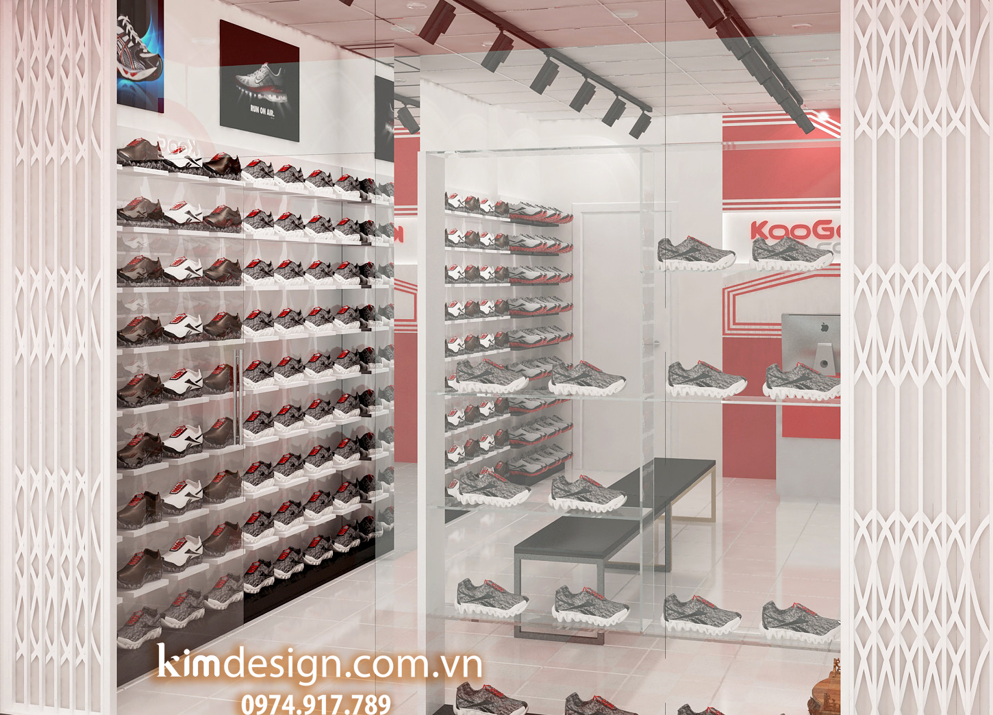 Thiết kế shop giày dép Thiết kế shop giày dép