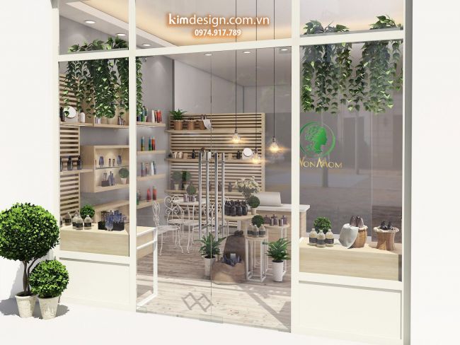 Thiết kế shop mỹ phẩm