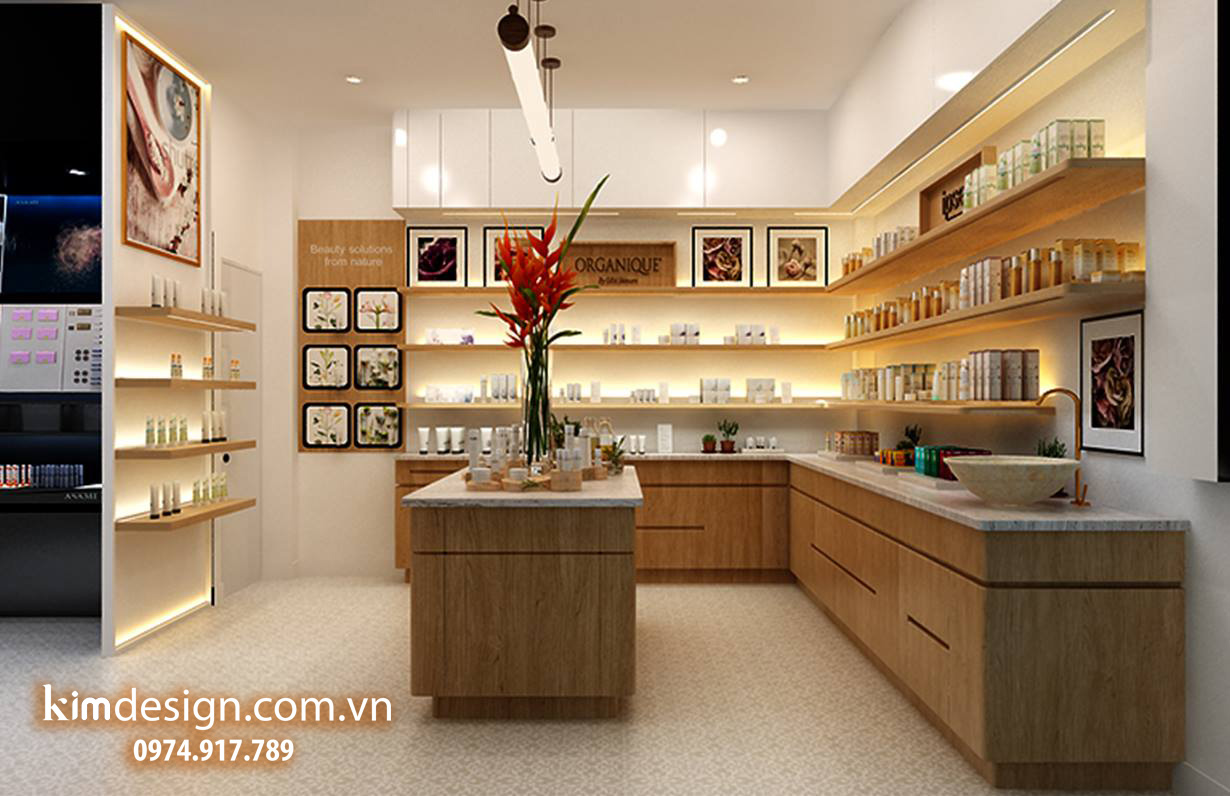 Thiết kế shop mỹ phẩm