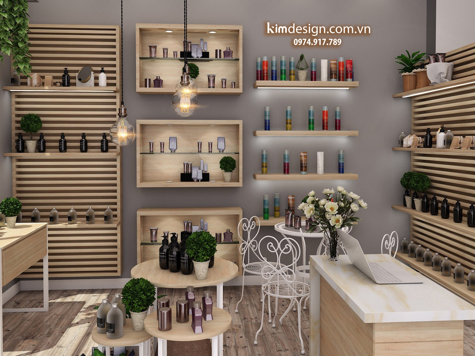 Thiết kế shop mỹ phẩm