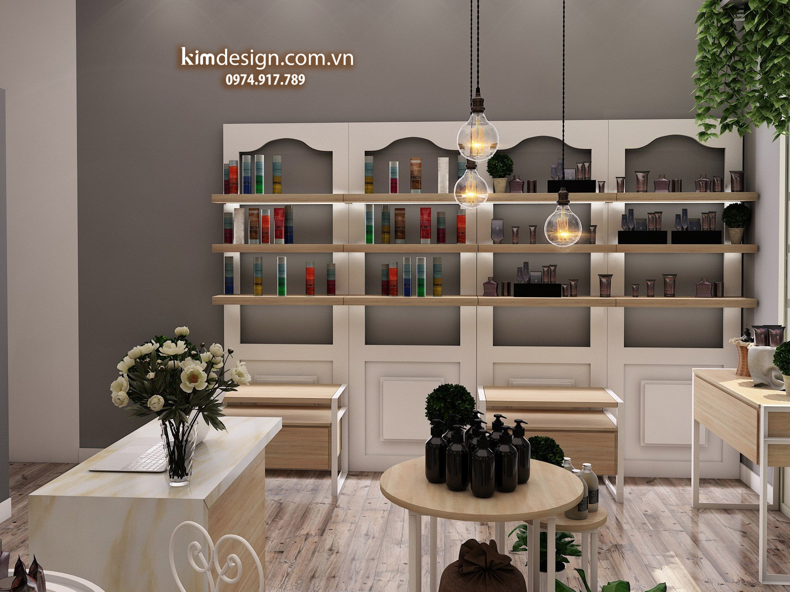 Thiết kế shop mỹ phẩm